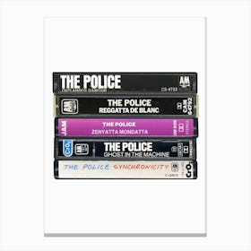 The Police - Albums - Cassette Print Canvas Print