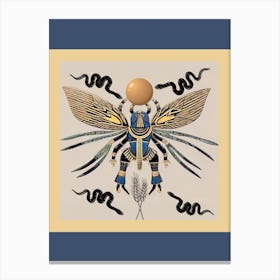 Egyptian Scarab Symbol Of Regeneration And Rebirth Canvas Print