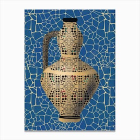 Mosaic Vase Color Study Canvas Print
