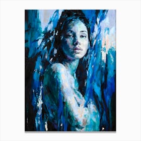 'Blue Woman' 1 Canvas Print