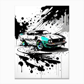 Splatter Car 2 Canvas Print