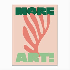 More Art Matisse - Pink and Greens Canvas Print