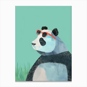 Panda Bear In Sunglasses 2 Canvas Print