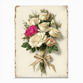 Bouquet Of Roses Canvas Print