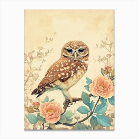 Burrowing Owl Painting 5 Canvas Print