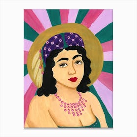 Flapper Girl Canvas Print
