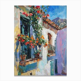 Balcony Painting In Almeria 1 Canvas Print