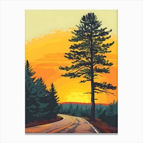 Sunset Road Canvas Print