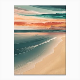 Sunset At The Beach Canvas Print Canvas Print