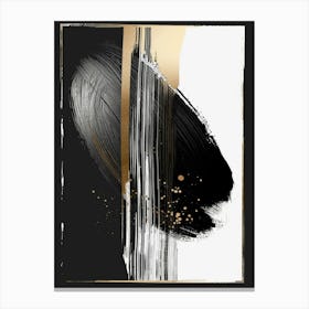 Abstract Black And Gold Canvas Print 29 Canvas Print