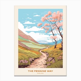 The Pennine Way England 2 Hike Poster Canvas Print