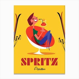 Spritz Time Poster Canvas Print