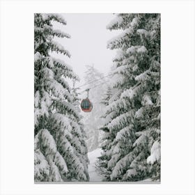 Gondola In The Snow |Austria | Color | Canvas Print