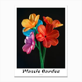 Bright Inflatable Flowers Poster Geranium 1 Canvas Print