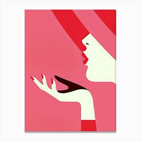 Woman Blowing Her Nose Canvas Print