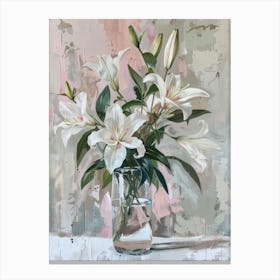 A World Of Flowers Lilies 4 Painting Canvas Print