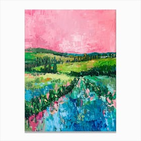 Pink Landscape Canvas Print