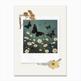 Scrapbook Butterflies Fairycore Painting 2 Canvas Print