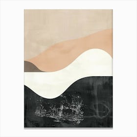 Earthy Fluidity Minimalist Style Canvas Print