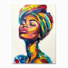 Woman In A Turban Canvas Print