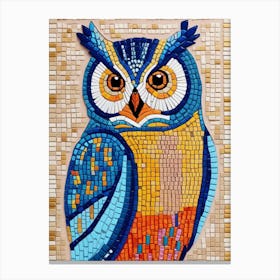 Mosaic Owl Canvas Print