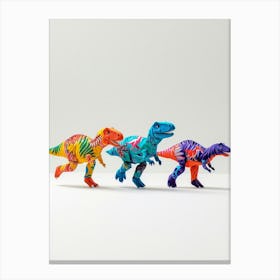 Toy Dinosaur Running 2 Canvas Print