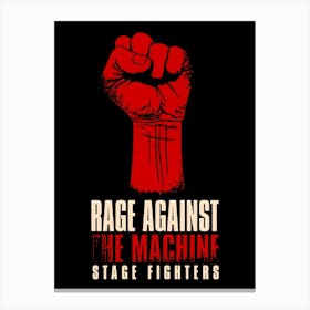 Rage Against The Machine Stage Fighters Canvas Print