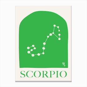 Zodiac Scorpio Canvas Print