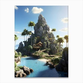 Peaceful Island Canvas Print