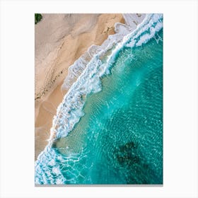 Aerial View Of A Beach 9 Canvas Print