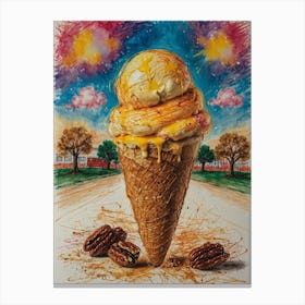 Ice Cream Cone 18 Canvas Print