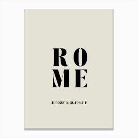 Neutral Rome Travel Canvas Print