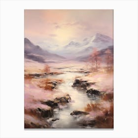 Dreamy Winter Painting Snowdonia National Park United Kingdom 1 Canvas Print