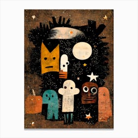 Me And My Spooky Friends Canvas Print