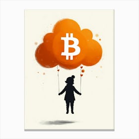 Bitcoin Cloud 3 Canvas Print