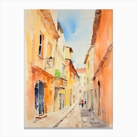 Forli, Italy Watercolour Streets 1 Canvas Print