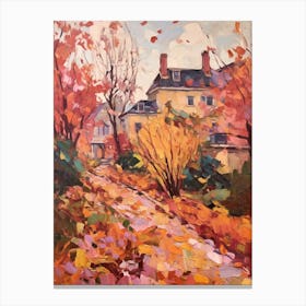 Autumn Gardens Painting Dumbarton Oaks Usa 2 Canvas Print