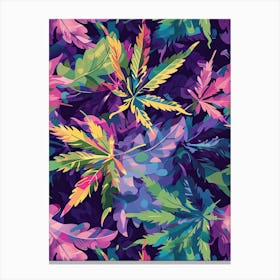 Vibrant Cannabis Culture Canvas Print