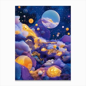 Abstract night Canvas Print