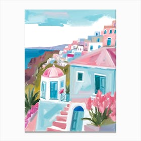 Santorini Print Poster 4 Canvas Print