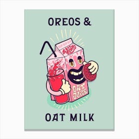 Oreos and Oat Milk Canvas Print
