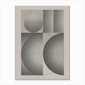 Abstract Geometry, Bauhaus Print, Mid Century Modern, Pop Culture, Exhibition Poster, Modernist, Retro Wall Art, Geometric Shapes Canvas Print