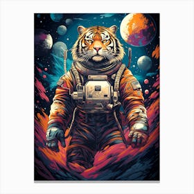 Tiger In Space 1 Canvas Print