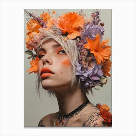 Flower Crown Canvas Print