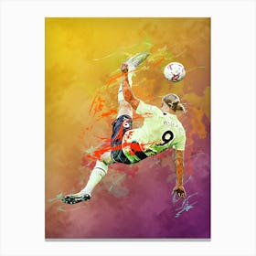 Erling Haaland Bicycle Kick 1 Canvas Print