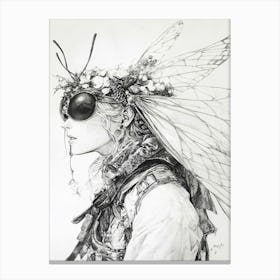 'Flying Woman' Canvas Print