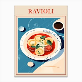 Ravioli Italian Pasta Poster Canvas Print