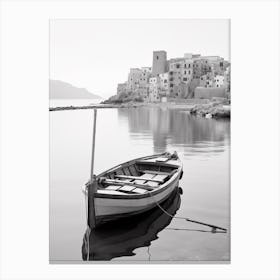 Cefalù, Italy, Black And White Photography 3 Canvas Print