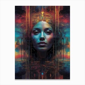 Futuristic Woman 3 Canvas Print