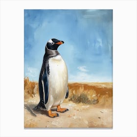 Adlie Penguin Salisbury Plain Oil Painting 3 Canvas Print